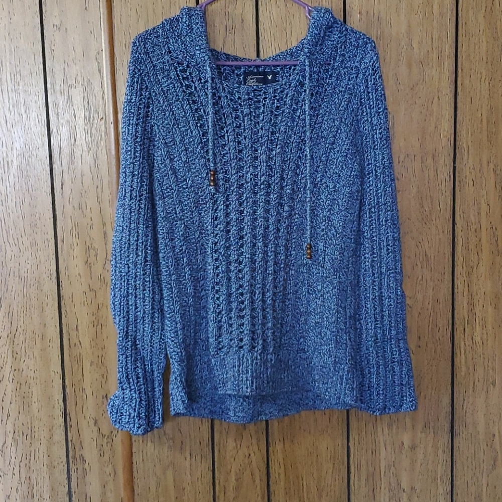 Dark blue hooded sweater